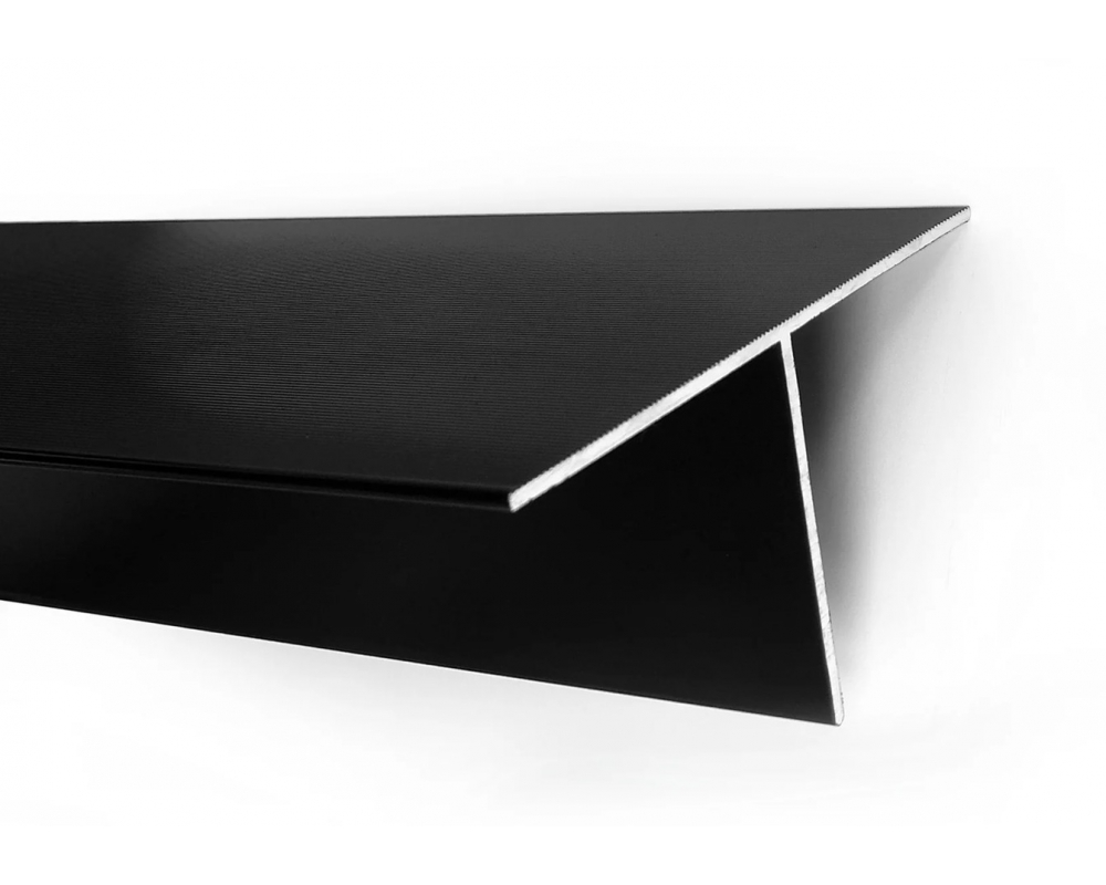 Perfil T aluminio negro fachada ventilada 100/60x2mm longitud 3,1m