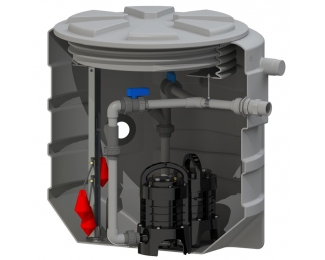 Estación de bombeo general a soterrar SFA Sanifos 610 Vortex monofásica 1 bomba