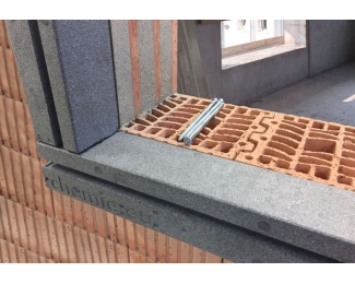 Perfil montaje pared para ventanas ISO-TOP Winframer tipo 3 100x80x1200mm