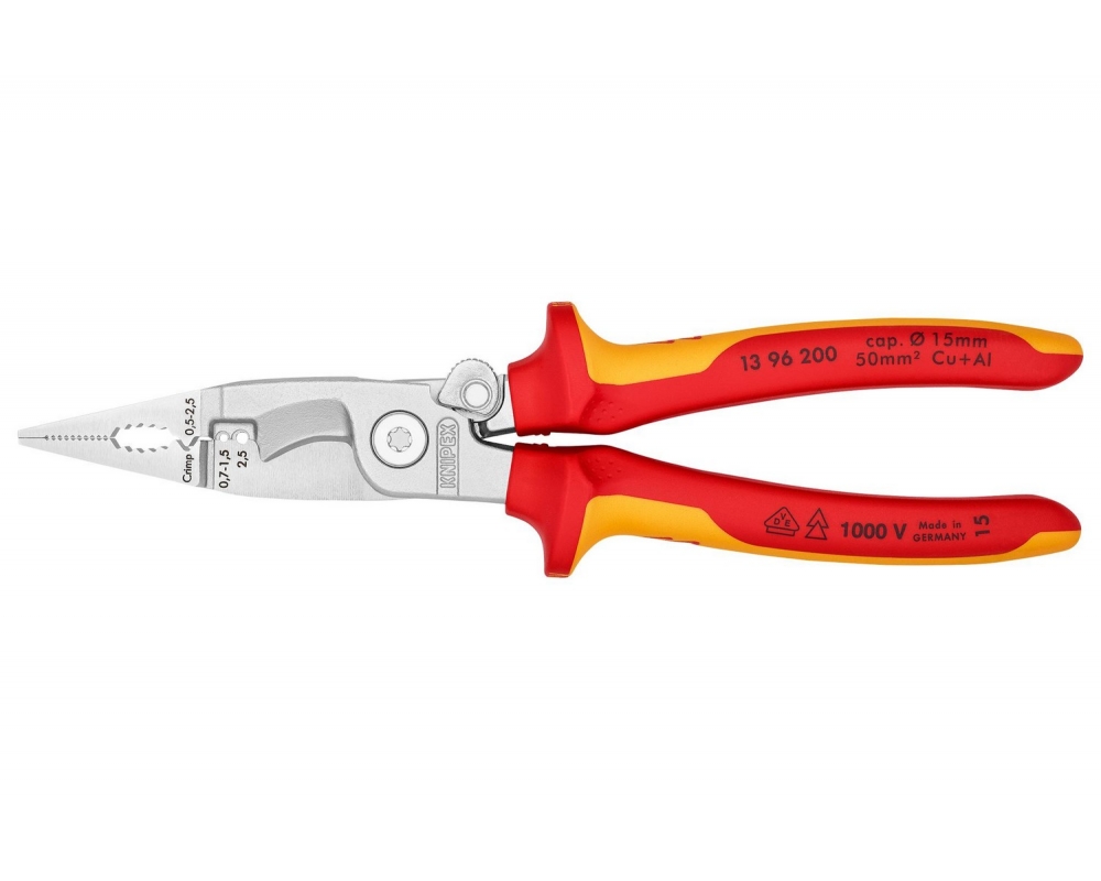 Alicate para instalaciones eléctricas Knipex 13 96 200
