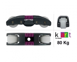 Sistema corredero para puertas de vidrio Krona K Art 80 + System 1760