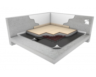 Lámina de fieltro de poliéster Soprema Texfon rollo 1x20m