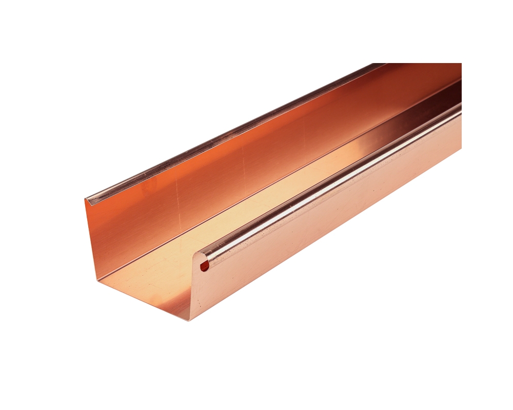 Canalón cuadrado de cobre 333mm x 3m