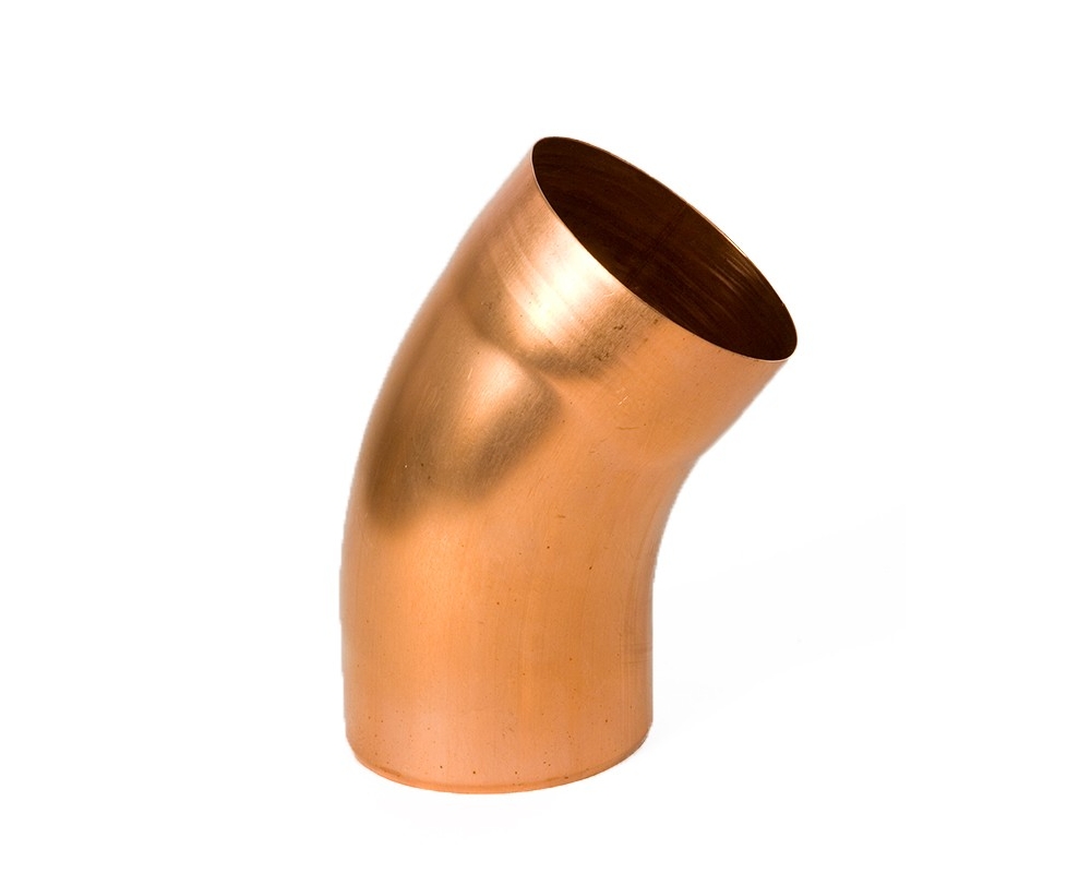 Codo redondo 40º cobre 100mm