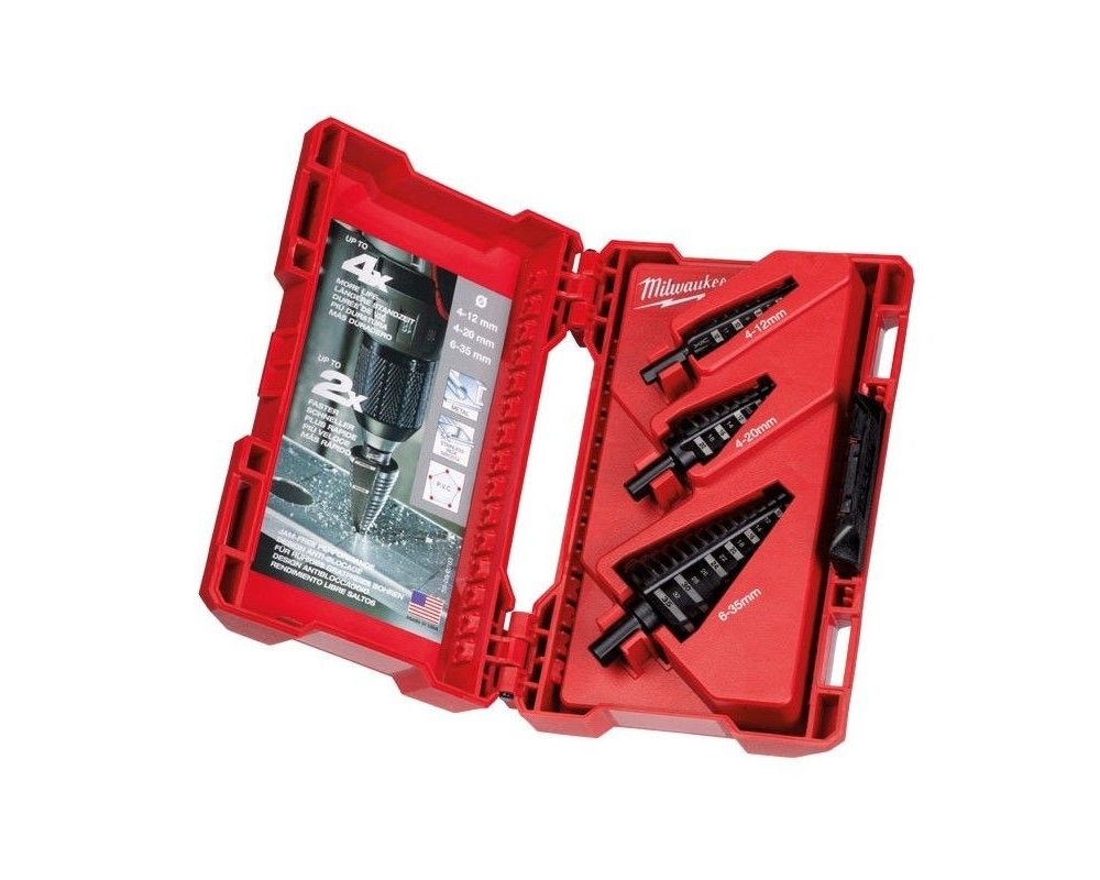 Kit brocas escalonadas 3 uds. Milwaukee 48899399