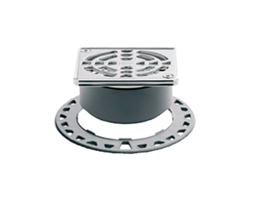 Rejilla y marco Diseño 1 inox con tornillos 15x15cm Schluter Kerdi Drain