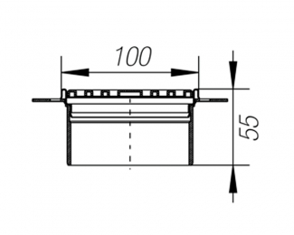 Rejilla y marco Diseño 1 inox con tornillos 15x15cm Schluter Kerdi Drain