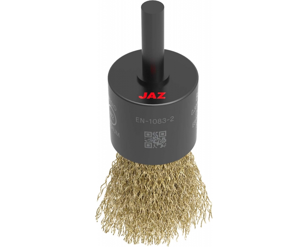 Cepillo brocha acero latonada con espiga 26x0,3 Jaz BBC9078