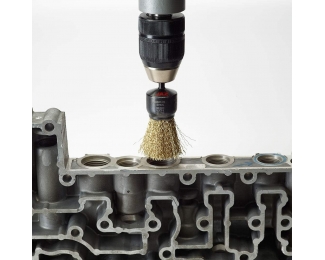 Cepillo brocha acero latonada con espiga 26x0,3 Jaz BBC9078