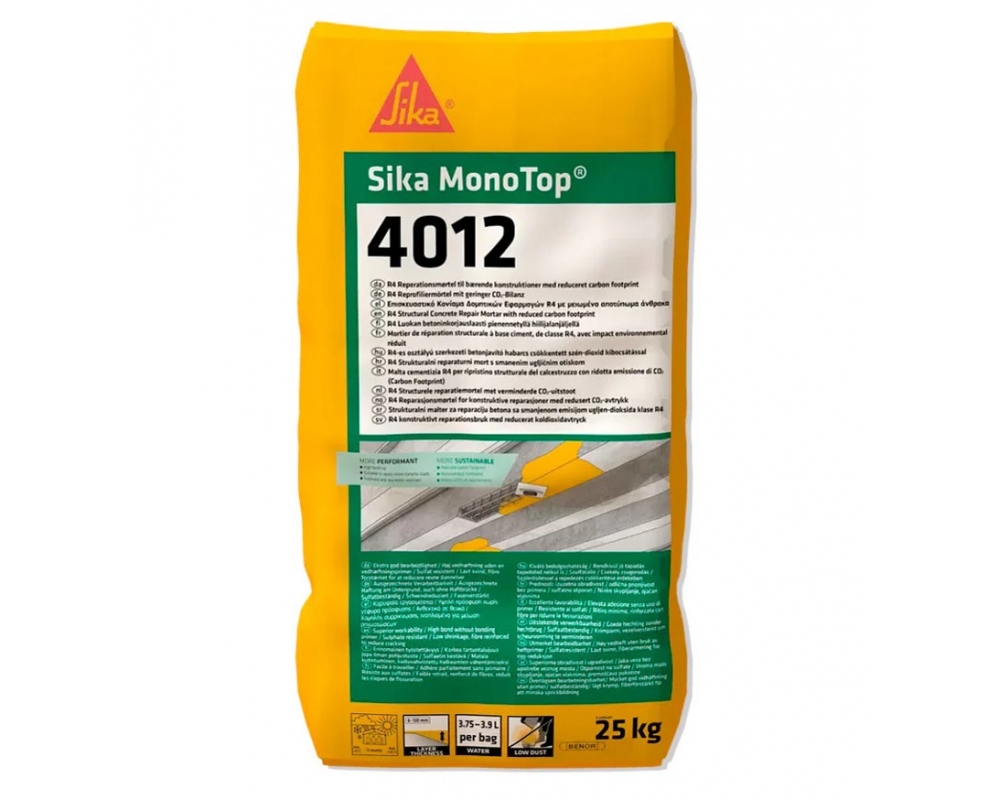 Mortero de reparación Sika MonoTop 4012 saco 25kg