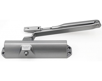 Muelle cierrapuestas Dorma TS 68 brazo normal plata
