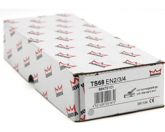 Muelle cierrapuestas Dorma TS 68 brazo normal plata
