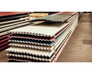 Chapa ondulada 18/76 acero galvanizado 3000x1160mm blanco pirineo