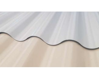 Chapa ondulada 18/76 acero galvanizado 3000x1160mm blanco pirineo