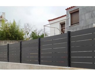 Valla de madera Tancatec Open lama de 146x20x2200mm