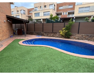 Valla de madera Tancatec Open lama de 146x20x2200mm