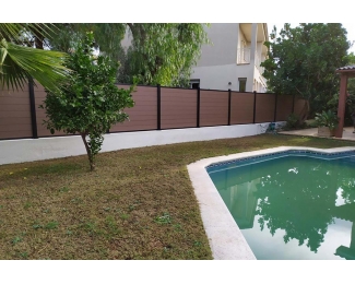 Valla de madera Tancatec Open lama de 146x20x2200mm