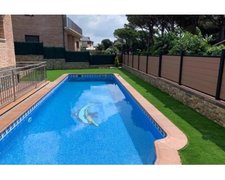 Valla de madera Tancatec Open lama de 146x20x2200mm