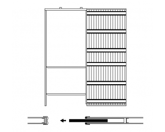 Puerta corredera completa para cartón-yeso Scrigno Acústica con jambas