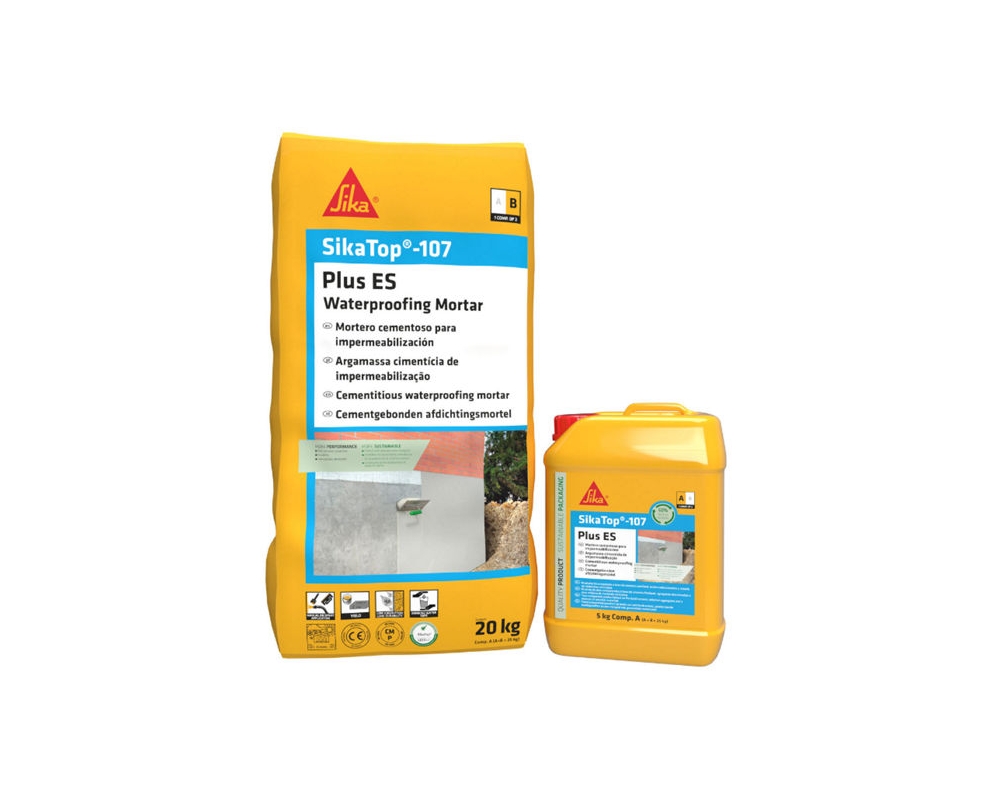 Mortero de impermeabilización SikaTop 107 Plus A+B 25kg