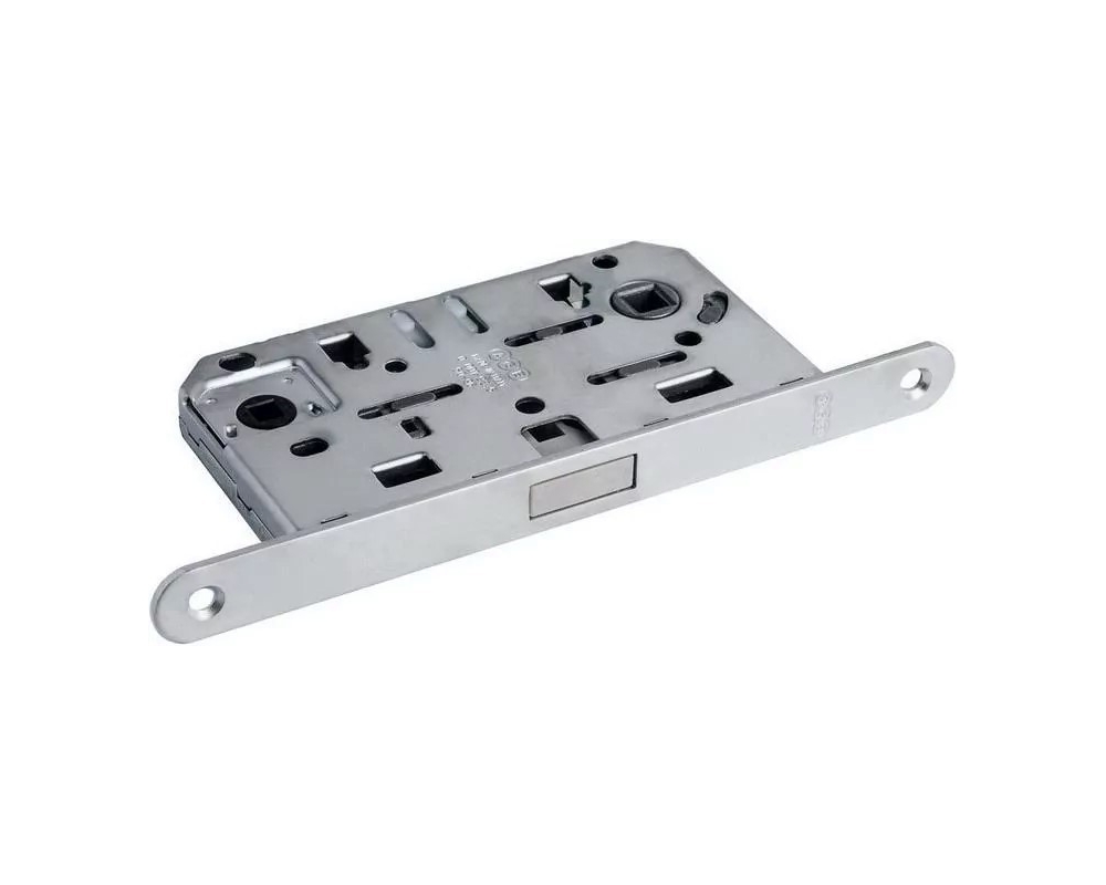 Cerradura embutir magnética para puerta AGB Polaris 2XT E 50 F 18 WC cromo mate