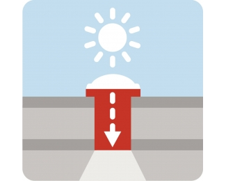 Tubo solar rígido para cubierta plana de 35 cm de diámetro Velux TCR 0K14 0010