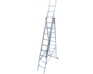 Escalera aluminio triple con base 6x3 KTL 23 231 006