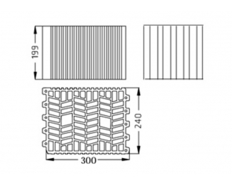 Pieza de arcilla ECOrec 24 térmico 300x240x199mm