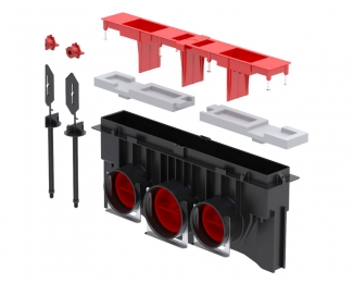 Boca para difusor lineal Zehnder ComfoGrid CSB-P 400