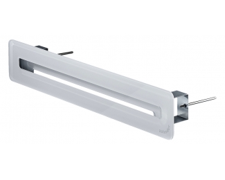 Rejilla rectangular difusora lineal vidrio blanco Zehnder ComfoGrid 400