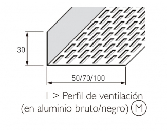 Perfilería de ventilación Cedral Lap/Click