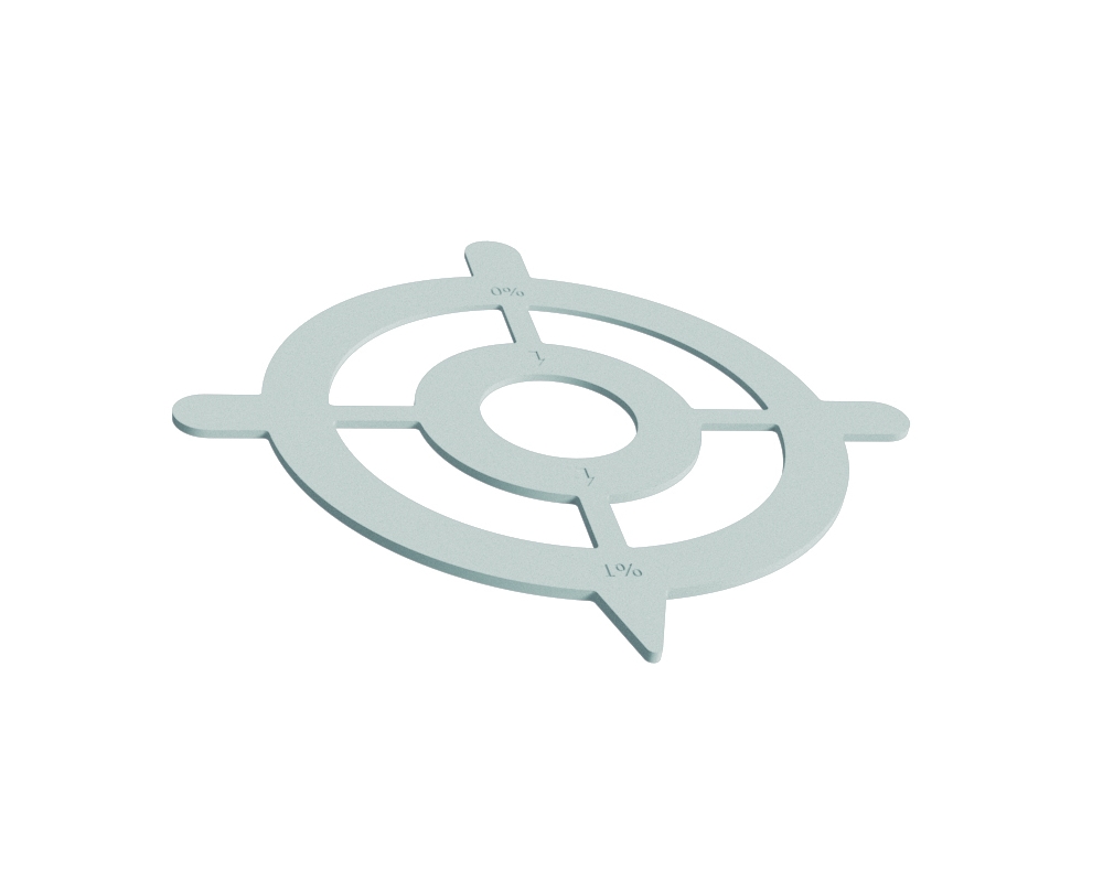 Compensador de pendiente 1% para soportes NM Twist 110