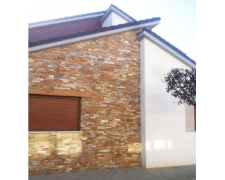 Revestimiento de piedra premontada serie Medieval 55x20cm (caja 3 piezas 0,33m²)