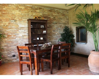 Revestimiento de piedra premontada serie Medieval 55x20cm (caja 3 piezas 0,33m²)