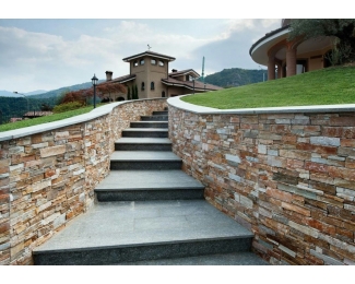 Revestimiento de piedra premontada serie Medieval 55x20cm (caja 3 piezas 0,33m²)