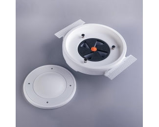 Difusor circular plano para empotrar techo Ergovent Rondo 125