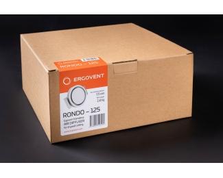 Difusor circular plano para empotrar techo Ergovent Rondo 125