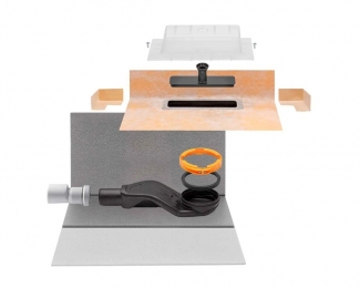 Set de desagüe lineal con sifón invertido Schlüter KERDI-LINE-VARIO-H 40
