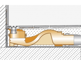 Set de desagüe lineal con sifón invertido Schlüter KERDI-LINE-VARIO-H 40