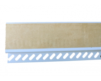 Perfil de zócalo PVC enrasado oculto 12,5mm x 2,3m modelo Z