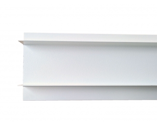 Zócalo de aluminio para perfil enrasado modelo Z blanco RAL9010