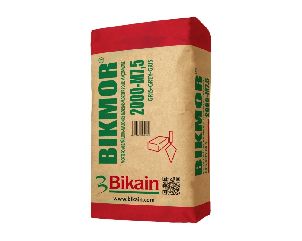 Mortero para albañilería Bikain Bikmor 2000 M-10 saco 25kg
