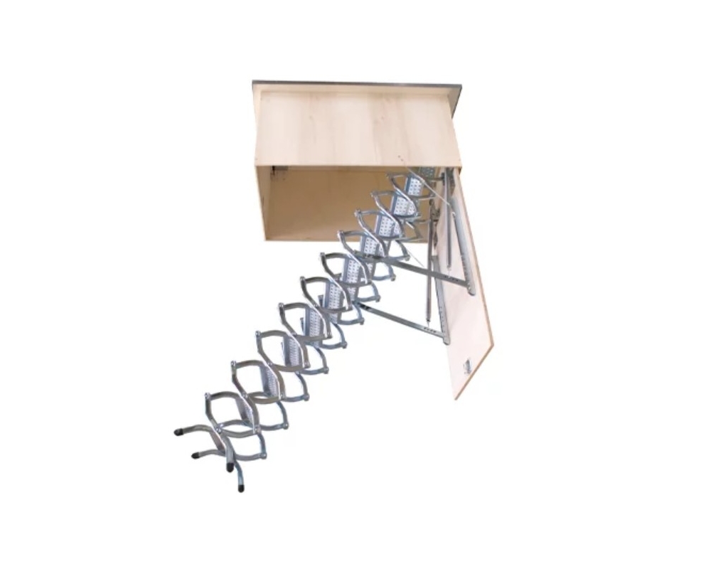 Escalera escamoteable de tijera galvanizada ZX-TERRAZA