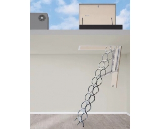 Escalera escamoteable de tijera galvanizada ZX-TERRAZA