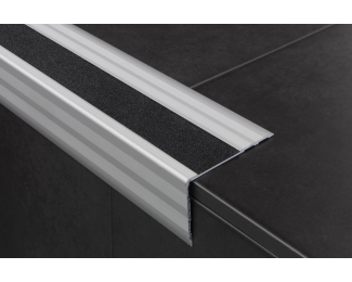 Perfil peldaños aluminio con banda antideslizante Novopeldaño Safety 2,5m