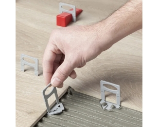 Bases de nivelación 1mm Mustang Pro (bolsa 300 uds.)