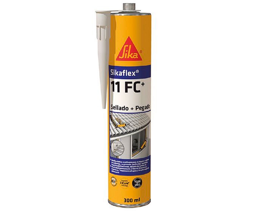Masilla de poliuretano Sikaflex 11FC blanco cartucho 300ml