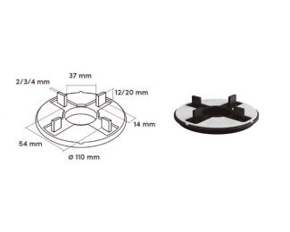 Soporte autonivelante con cabezal para baldosas o rastreles SE00 (28-38mm)