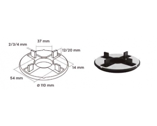 Soporte autonivelante con cabezal para baldosas o rastreles SE03 (75-120mm)