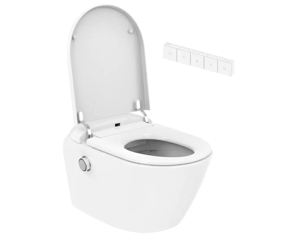 Inodoro-bidé suspendido con función de lavado y secado SFA Saniwash